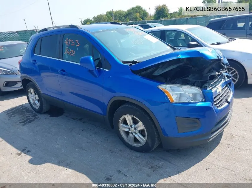 KL7CJLSB6GB657665 2016 Chevrolet Trax Lt