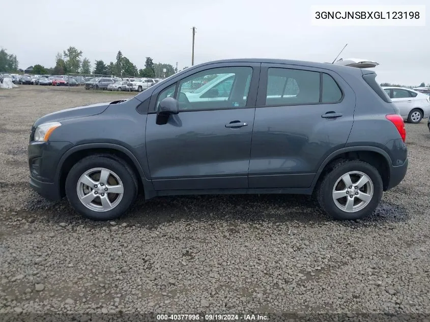 3GNCJNSBXGL123198 2016 Chevrolet Trax 1Ls