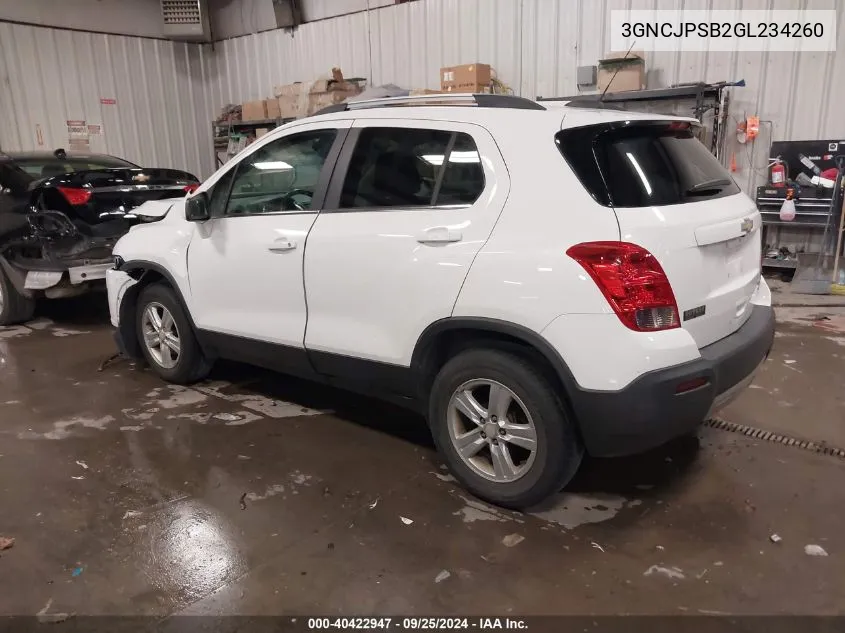 3GNCJPSB2GL234260 2016 Chevrolet Trax Lt