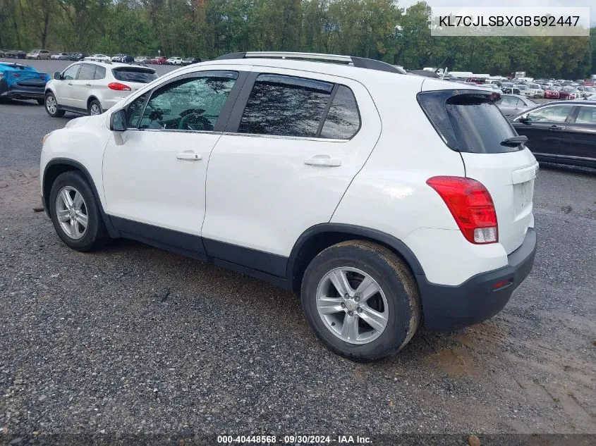 KL7CJLSBXGB592447 2016 Chevrolet Trax Lt