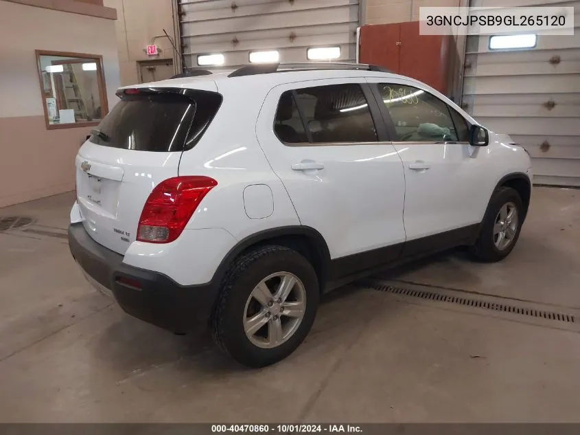 3GNCJPSB9GL265120 2016 Chevrolet Trax 1Lt