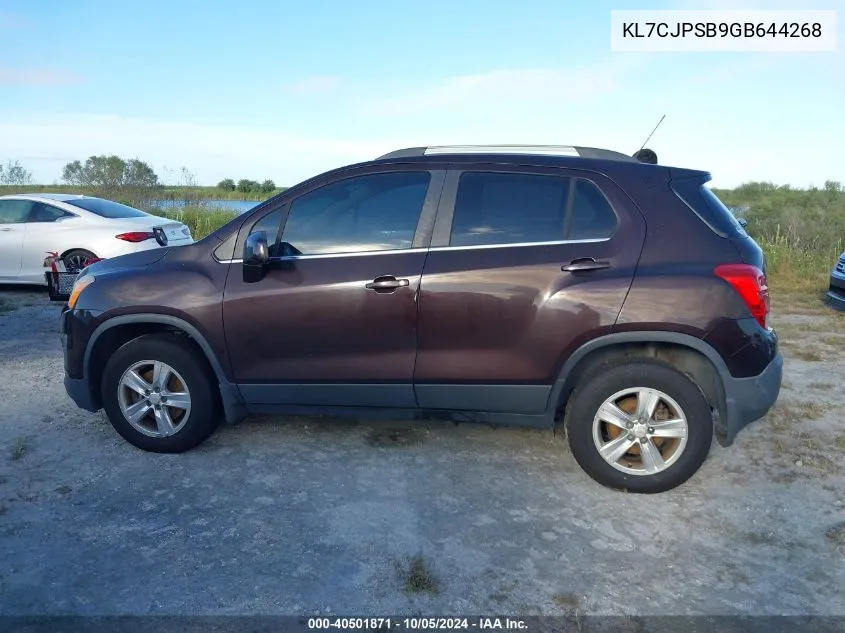 2016 Chevrolet Trax 1Lt VIN: KL7CJPSB9GB644268 Lot: 40501871