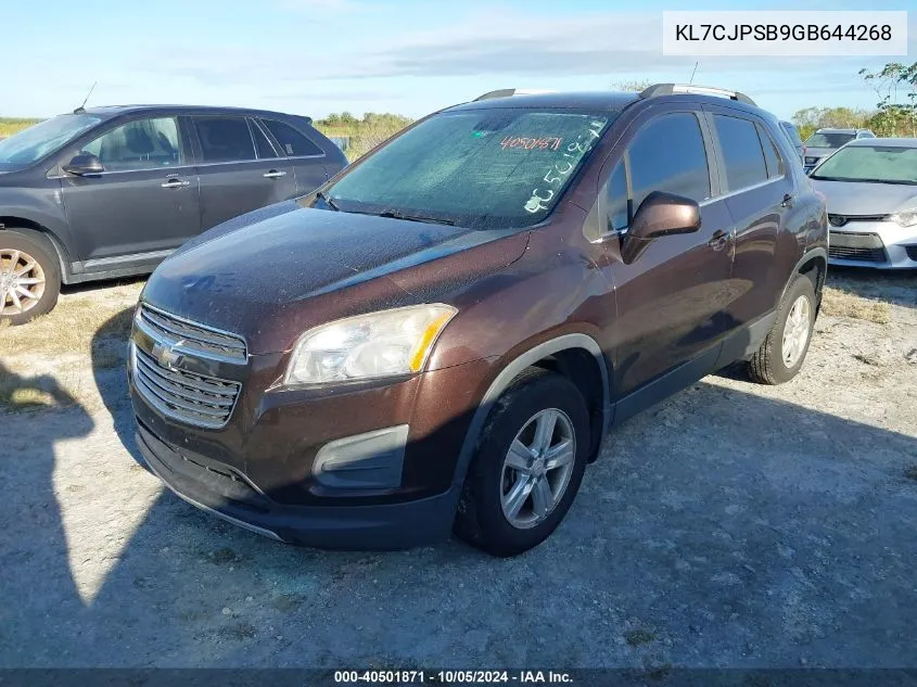 2016 Chevrolet Trax 1Lt VIN: KL7CJPSB9GB644268 Lot: 40501871