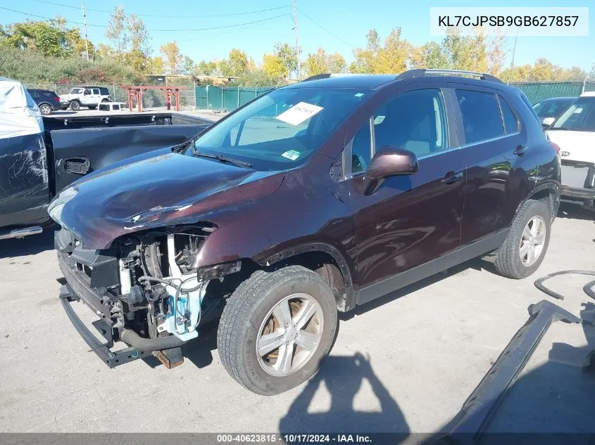 2016 Chevrolet Trax Lt VIN: KL7CJPSB9GB627857 Lot: 40623815