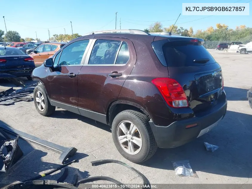 2016 Chevrolet Trax Lt VIN: KL7CJPSB9GB627857 Lot: 40623815