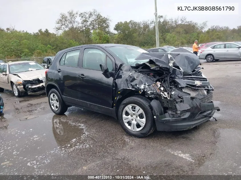 2016 Chevrolet Trax 1Ls VIN: KL7CJKSB8GB561790 Lot: 40732013