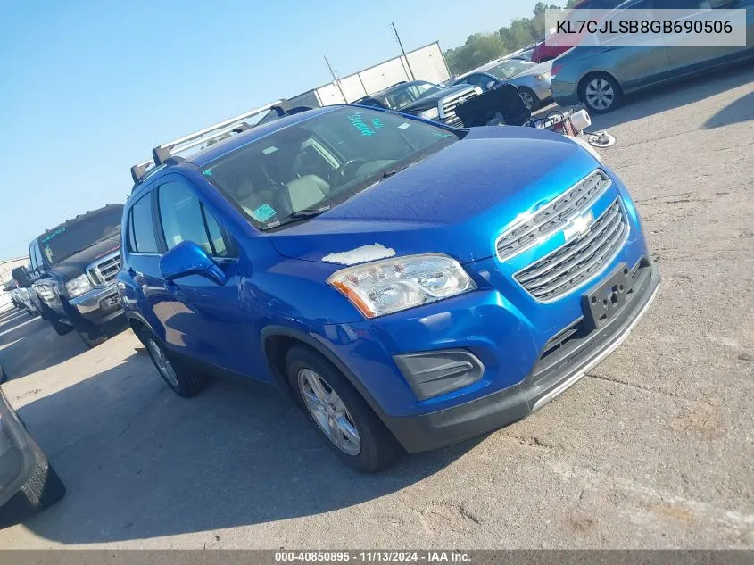 KL7CJLSB8GB690506 2016 Chevrolet Trax Lt