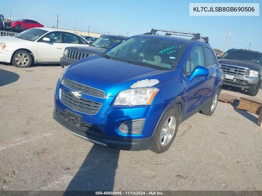 KL7CJLSB8GB690506 2016 Chevrolet Trax Lt