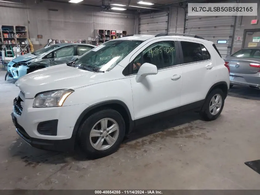 2016 Chevrolet Trax Lt VIN: KL7CJLSB5GB582165 Lot: 40854285