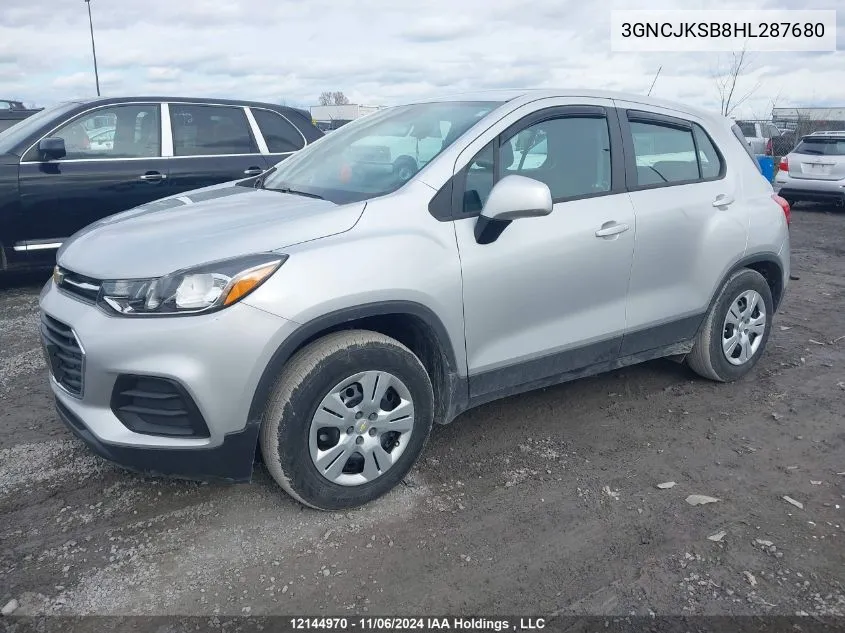 3GNCJKSB8HL287680 2017 Chevrolet Trax