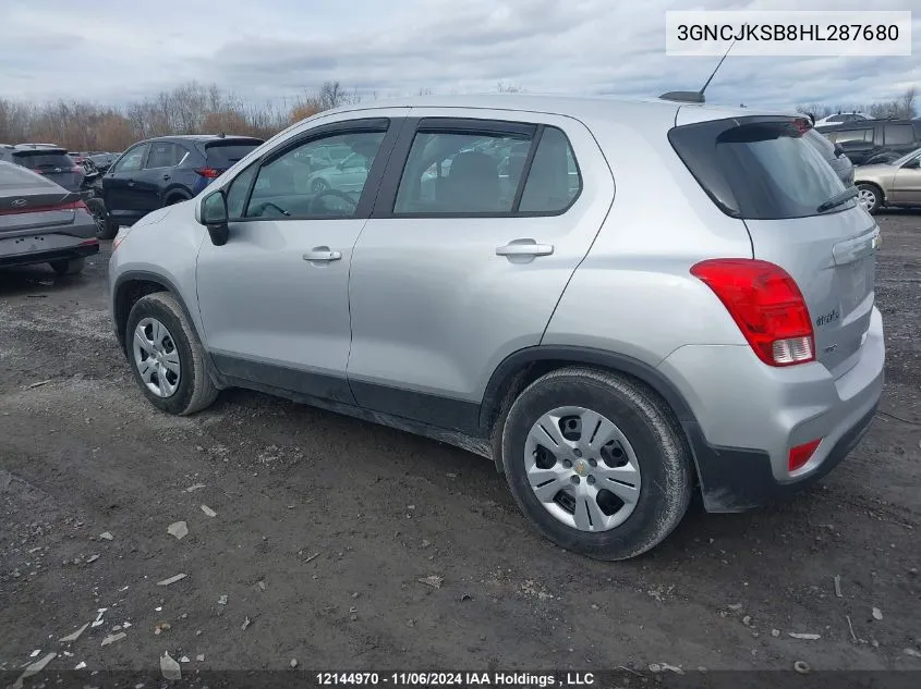 3GNCJKSB8HL287680 2017 Chevrolet Trax