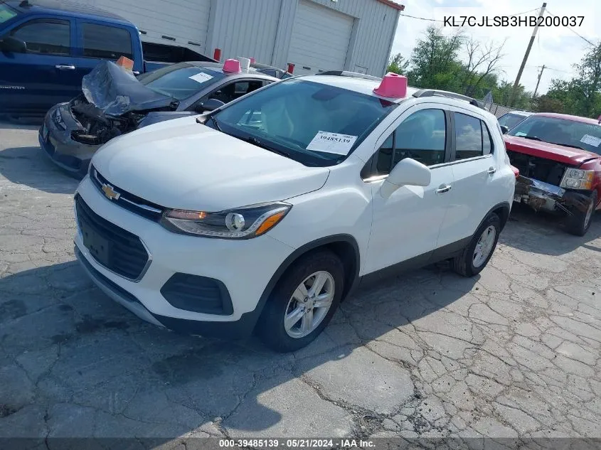 KL7CJLSB3HB200037 2017 Chevrolet Trax Lt