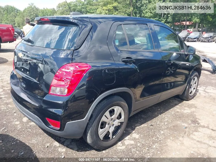 3GNCJKSB1HL284636 2017 Chevrolet Trax Ls