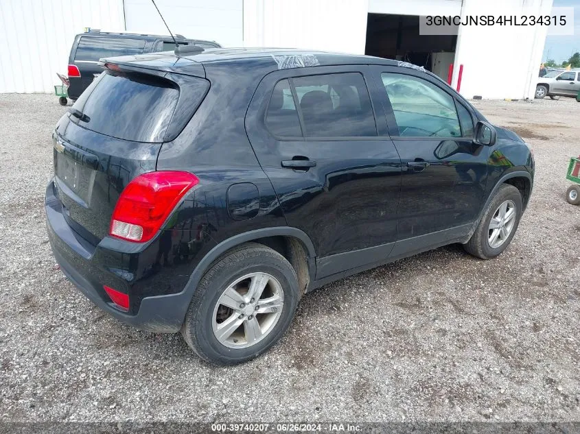 3GNCJNSB4HL234315 2017 Chevrolet Trax Ls