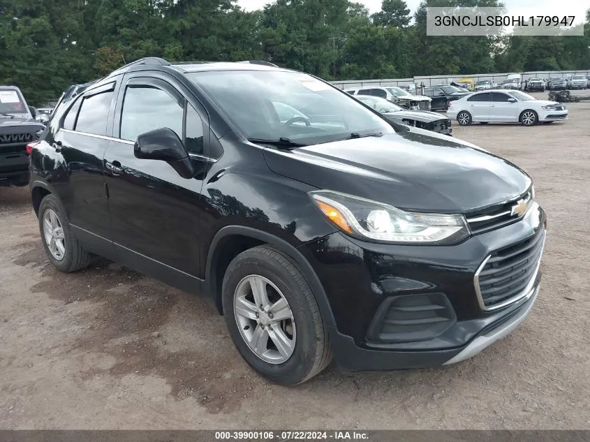 3GNCJLSB0HL179947 2017 Chevrolet Trax Lt