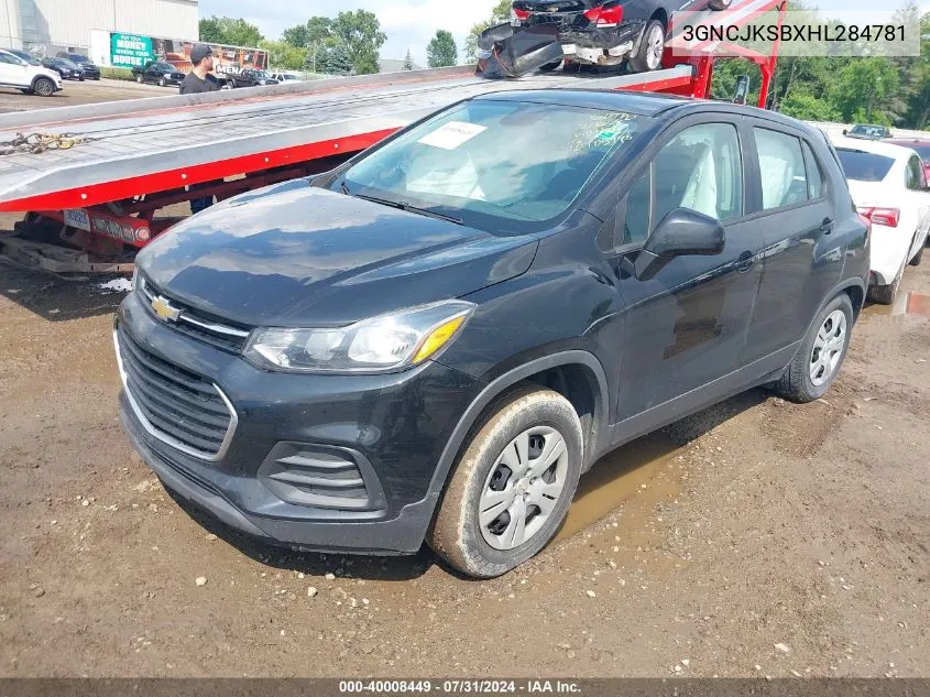 3GNCJKSBXHL284781 2017 Chevrolet Trax Ls