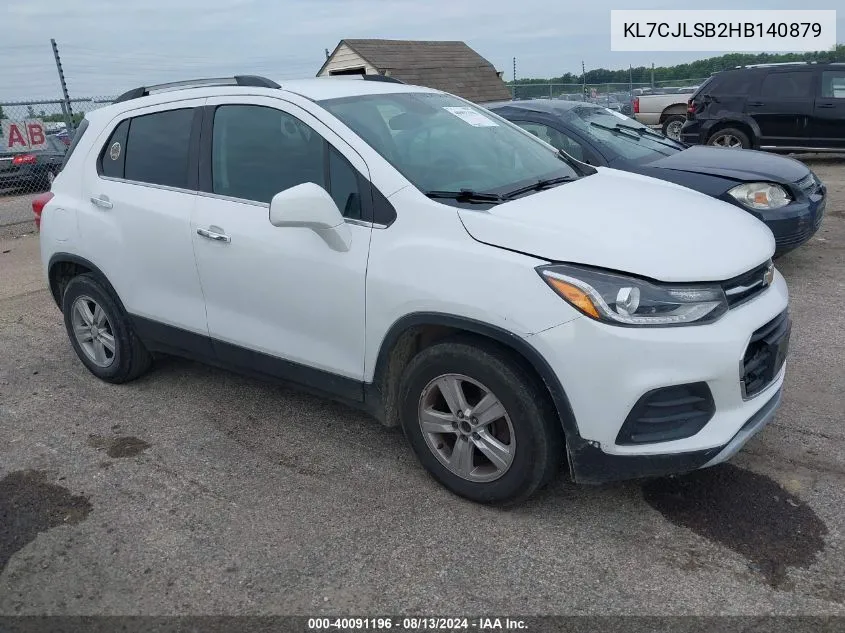 KL7CJLSB2HB140879 2017 Chevrolet Trax Lt