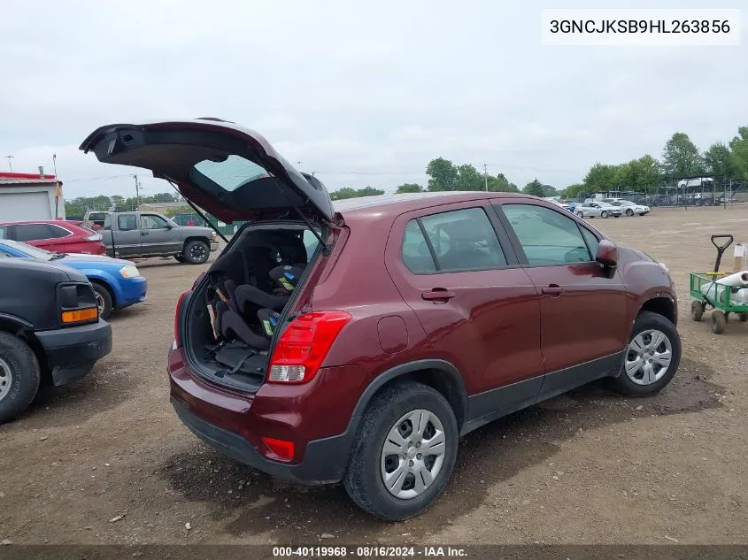 2017 Chevrolet Trax Ls VIN: 3GNCJKSB9HL263856 Lot: 40119968