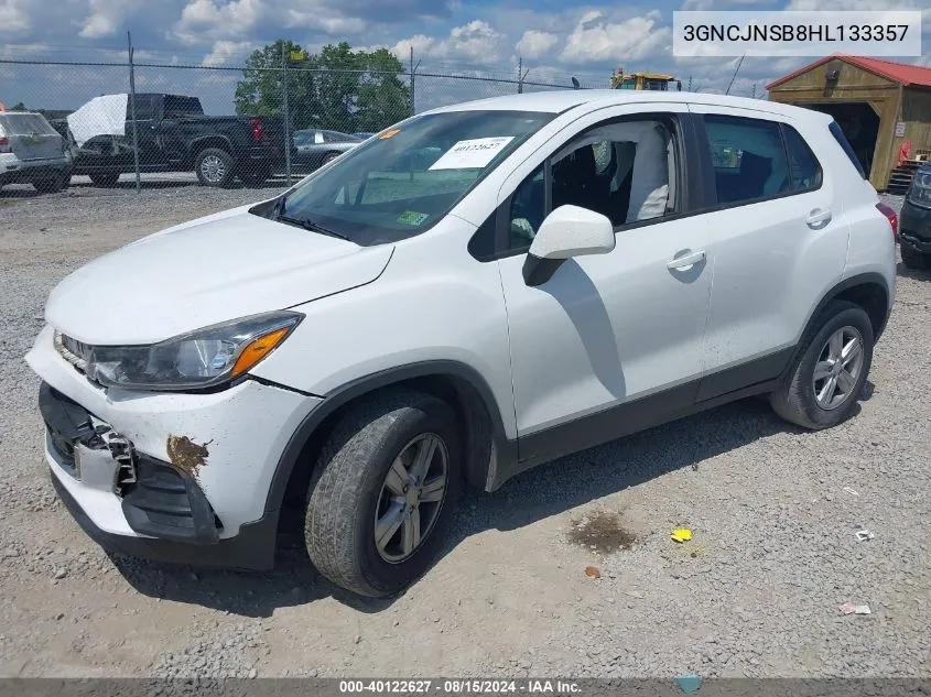 2017 Chevrolet Trax Ls VIN: 3GNCJNSB8HL133357 Lot: 40122627