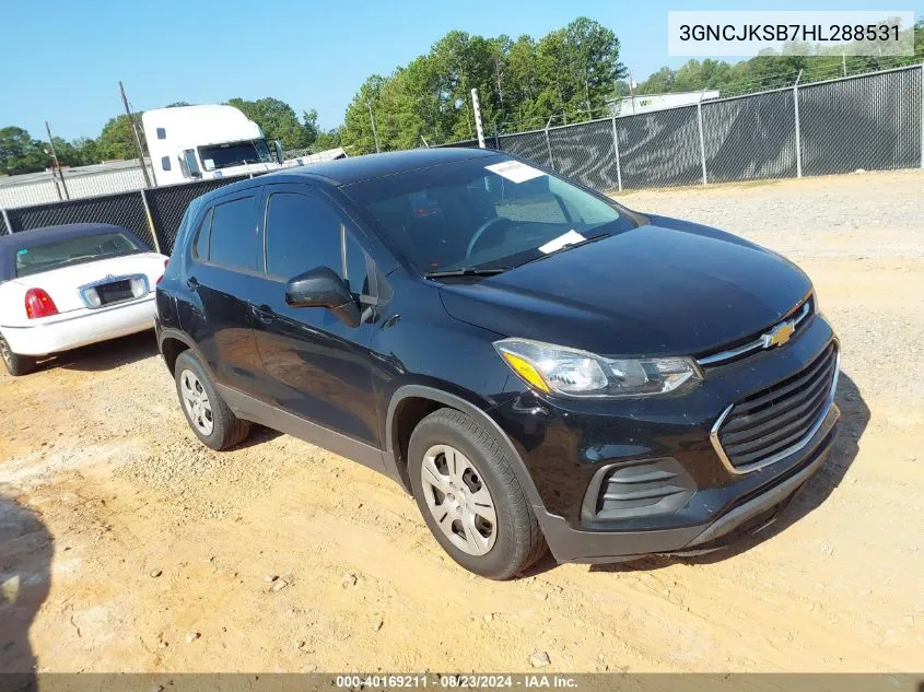 3GNCJKSB7HL288531 2017 Chevrolet Trax Ls