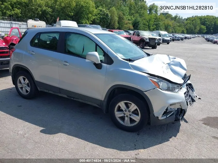 2017 Chevrolet Trax Ls VIN: 3GNCJNSB1HL282810 Lot: 40174834