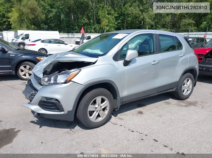 2017 Chevrolet Trax Ls VIN: 3GNCJNSB1HL282810 Lot: 40174834