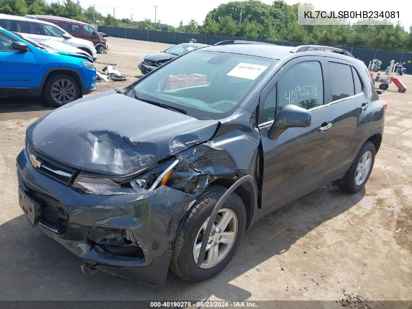 KL7CJLSB0HB234081 2017 Chevrolet Trax Lt