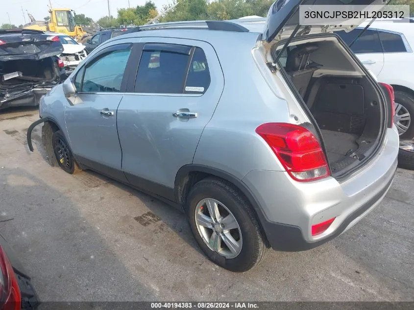 3GNCJPSB2HL205312 2017 Chevrolet Trax Lt