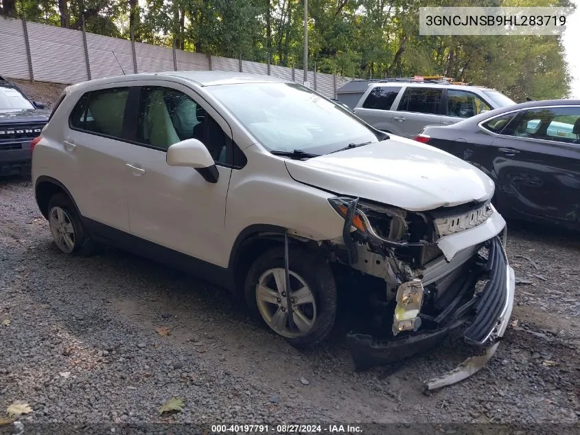 2017 Chevrolet Trax Ls VIN: 3GNCJNSB9HL283719 Lot: 40197791