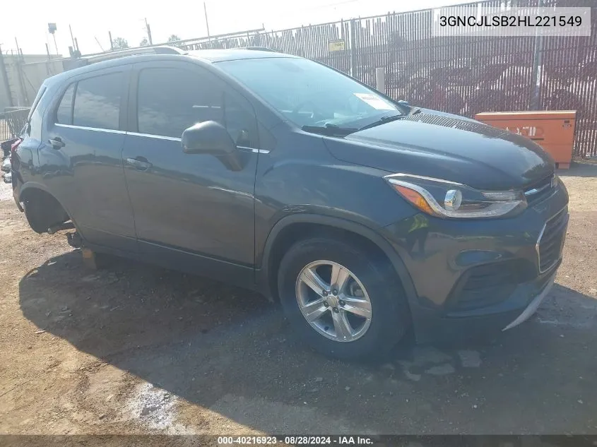 3GNCJLSB2HL221549 2017 Chevrolet Trax Lt