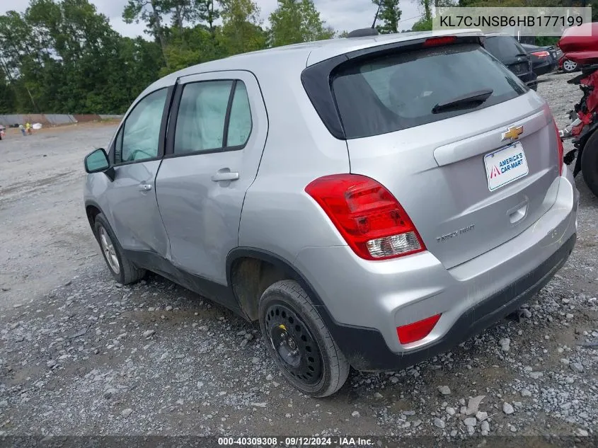 2017 Chevrolet Trax Ls VIN: KL7CJNSB6HB177199 Lot: 40309308