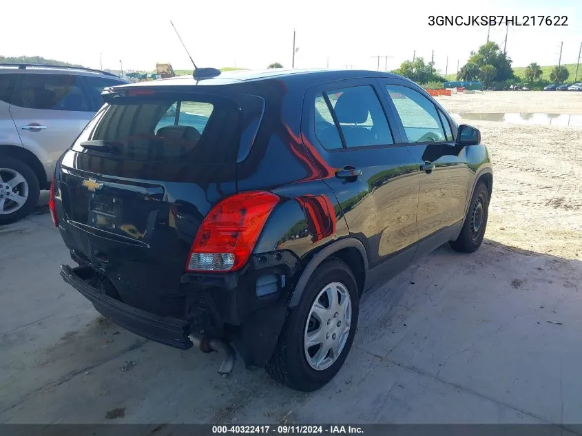 3GNCJKSB7HL217622 2017 Chevrolet Trax Ls