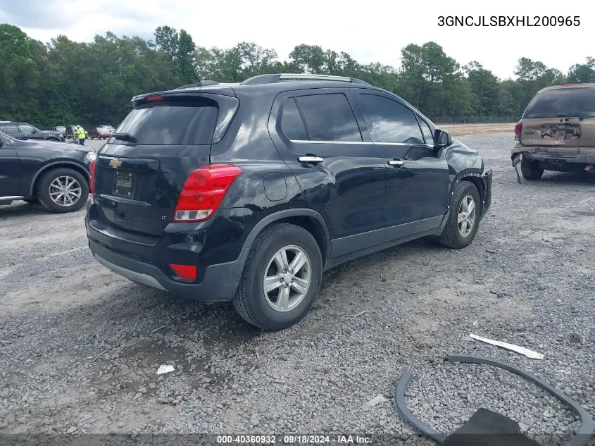 3GNCJLSBXHL200965 2017 Chevrolet Trax Lt