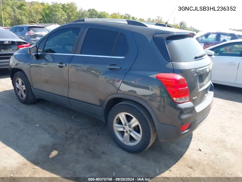 3GNCJLSB3HL236352 2017 Chevrolet Trax Lt