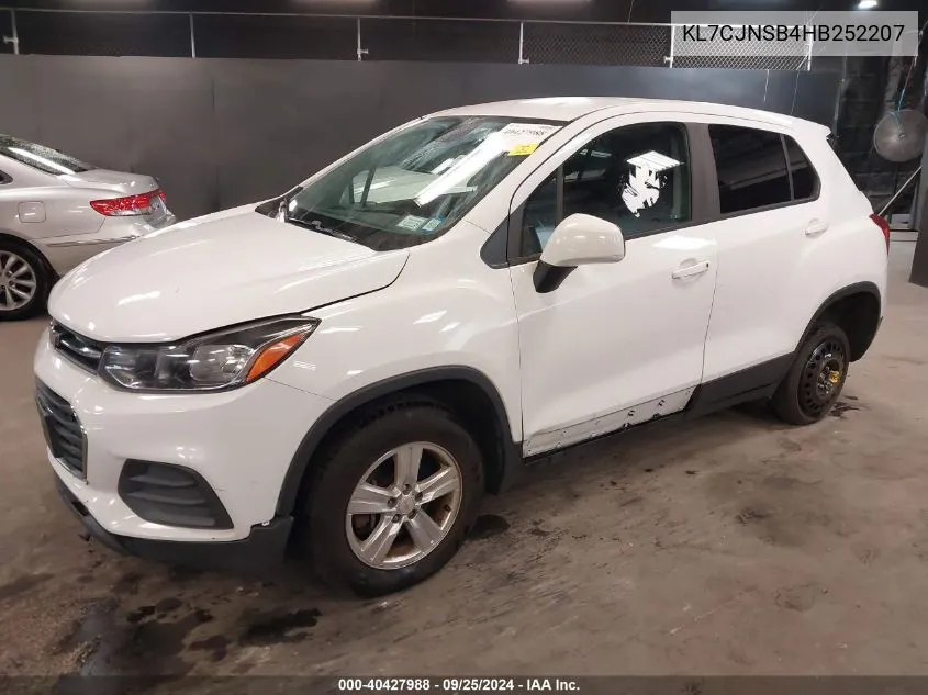 KL7CJNSB4HB252207 2017 Chevrolet Trax Ls