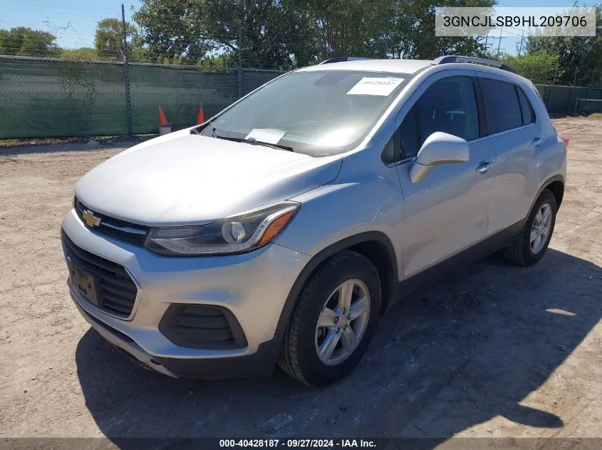 3GNCJLSB9HL209706 2017 Chevrolet Trax Lt