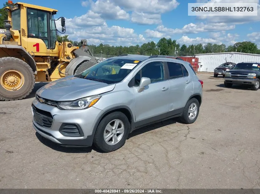 2017 Chevrolet Trax Lt VIN: 3GNCJLSB8HL132763 Lot: 40428941