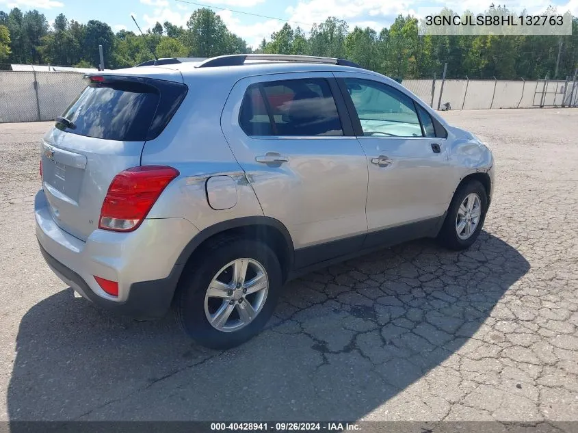 2017 Chevrolet Trax Lt VIN: 3GNCJLSB8HL132763 Lot: 40428941