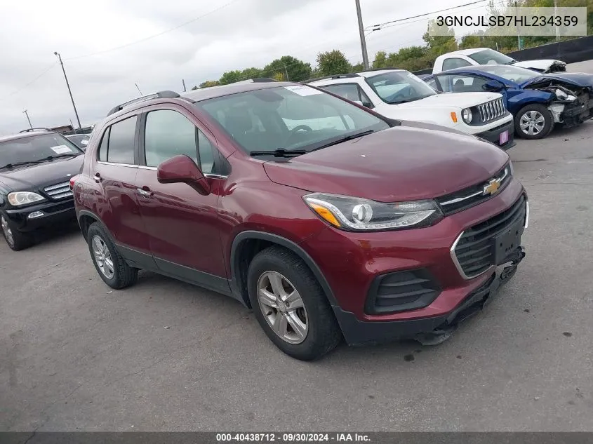 3GNCJLSB7HL234359 2017 Chevrolet Trax Lt