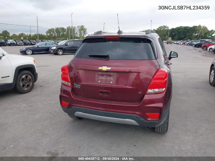 3GNCJLSB7HL234359 2017 Chevrolet Trax Lt