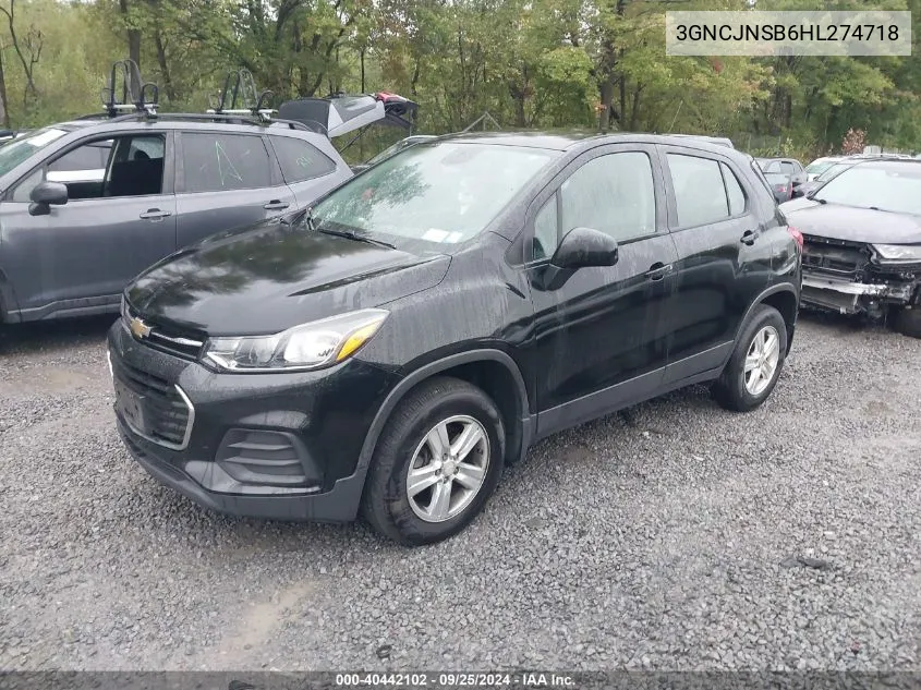 3GNCJNSB6HL274718 2017 Chevrolet Trax Ls