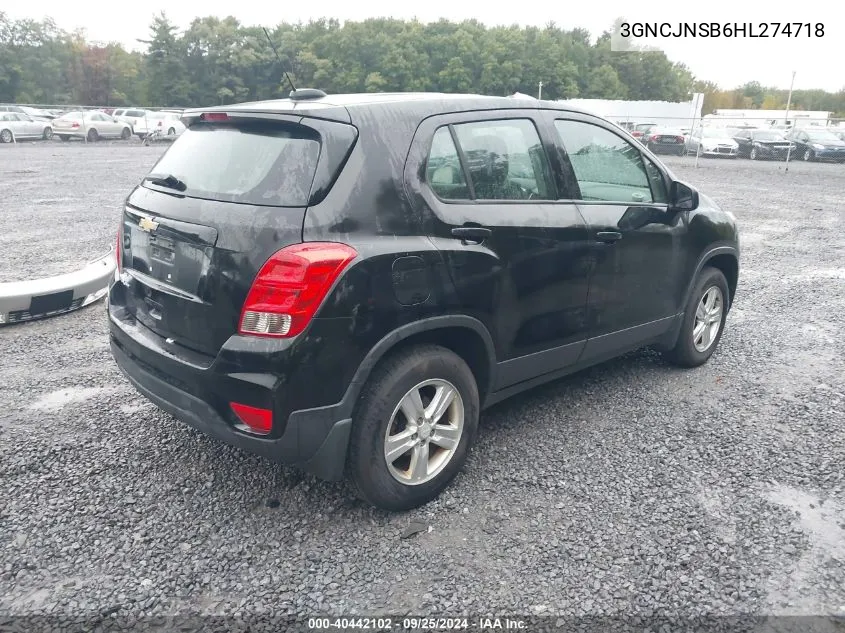 3GNCJNSB6HL274718 2017 Chevrolet Trax Ls