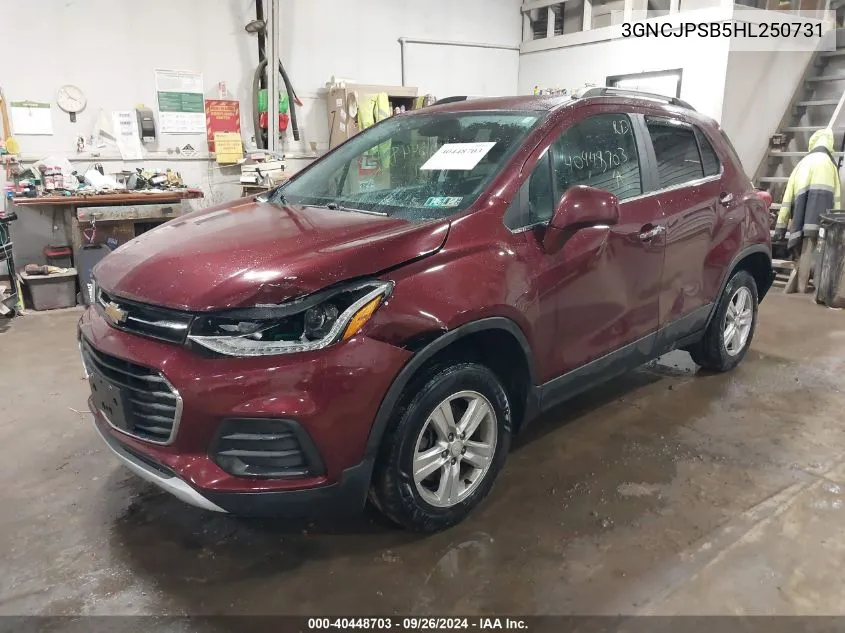 3GNCJPSB5HL250731 2017 Chevrolet Trax Lt