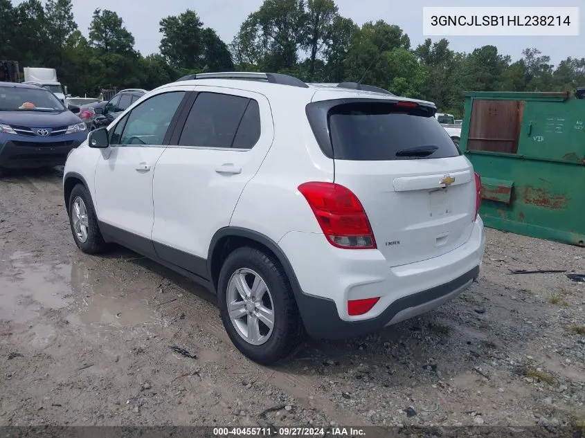 3GNCJLSB1HL238214 2017 Chevrolet Trax Lt