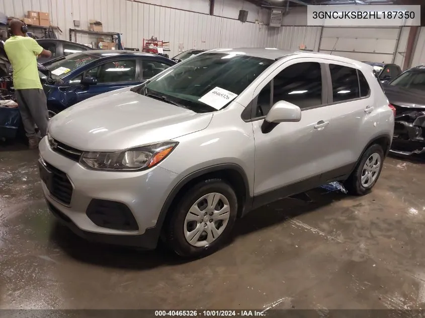 3GNCJKSB2HL187350 2017 Chevrolet Trax Ls