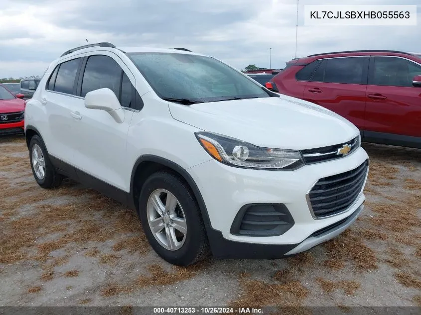 2017 Chevrolet Trax Lt VIN: KL7CJLSBXHB055563 Lot: 40713253