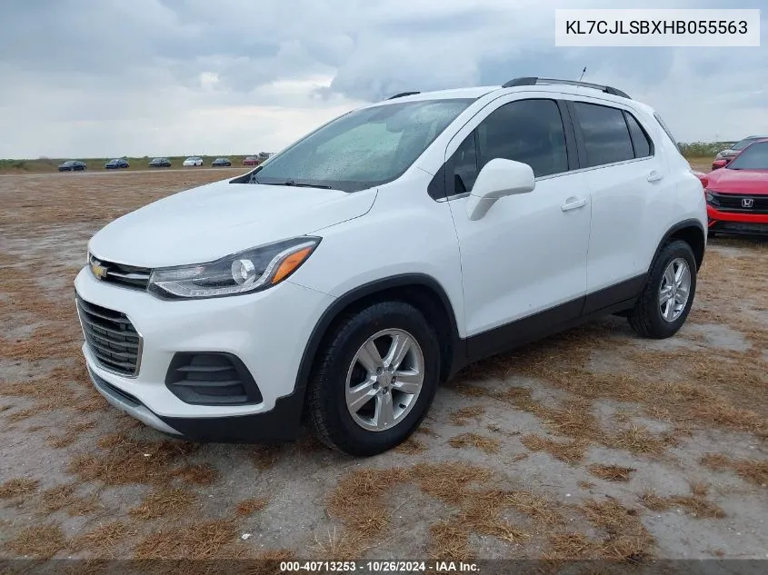 2017 Chevrolet Trax Lt VIN: KL7CJLSBXHB055563 Lot: 40713253