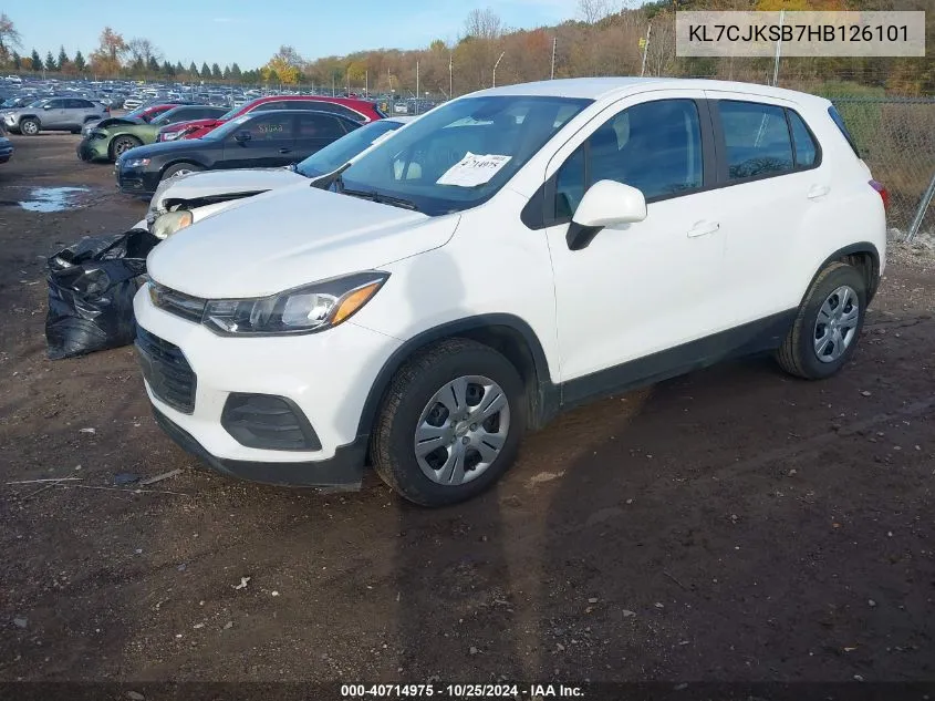 KL7CJKSB7HB126101 2017 Chevrolet Trax Ls