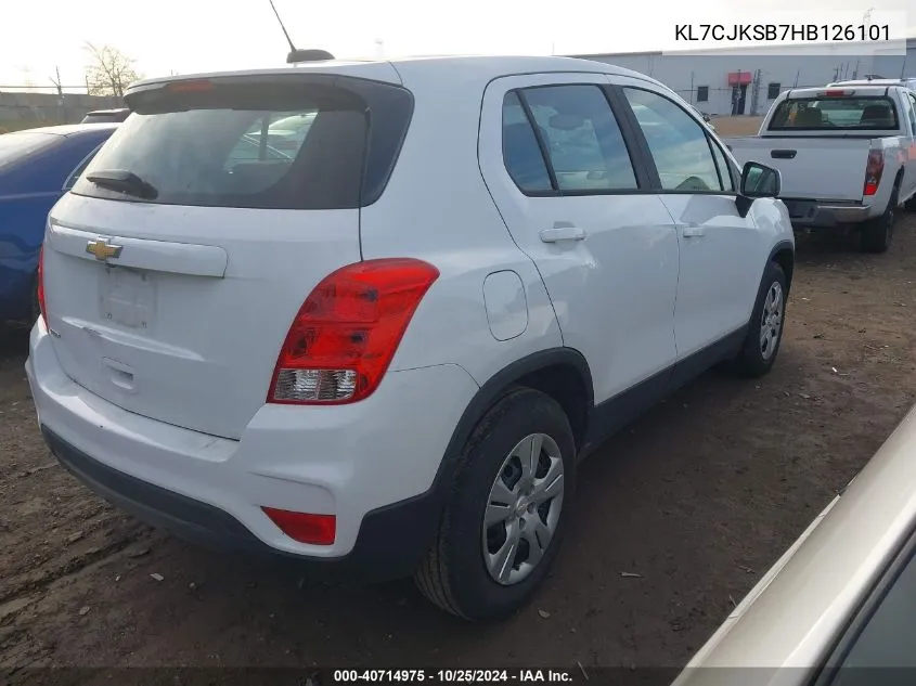 KL7CJKSB7HB126101 2017 Chevrolet Trax Ls