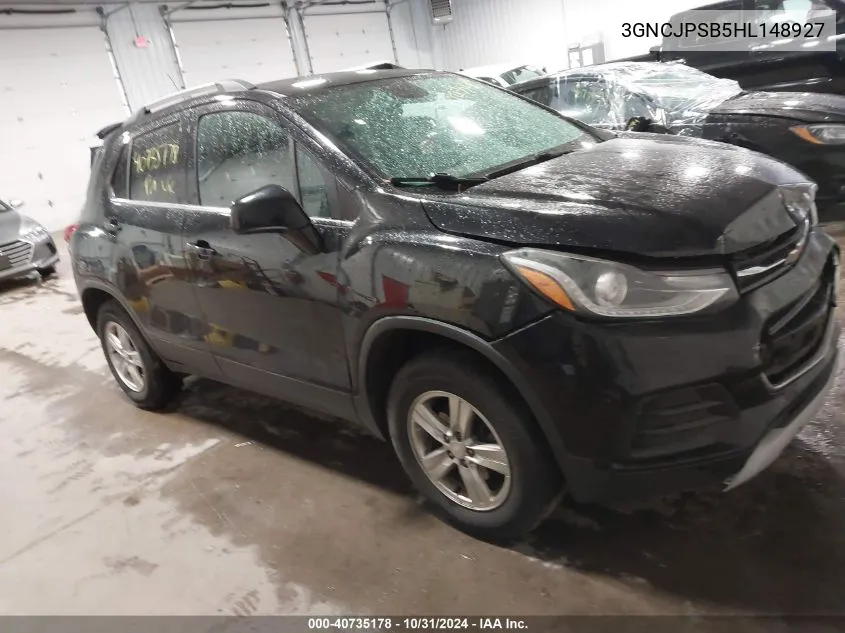 2017 Chevrolet Trax Lt VIN: 3GNCJPSB5HL148927 Lot: 40735178